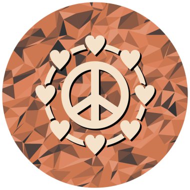 kalp simgesi modada izole edilmiş arkaplan