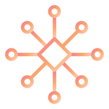 Molekül modern ikon vektör çizimi 