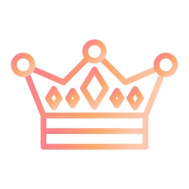 taç simgesi vektör illüstrasyonu