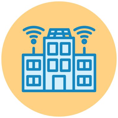 Kablosuz. Web simgesi basit illüstrasyon