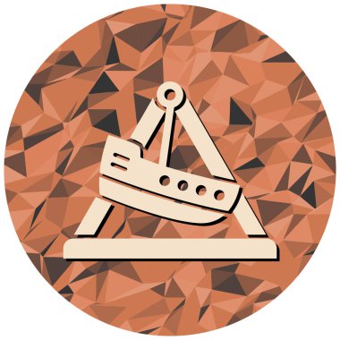 Salıncak simgesi, vektör illüstrasyonu basit tasarım