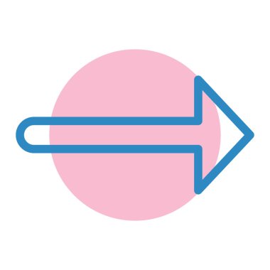 ok modern simgesinin vektör illüstrasyonu