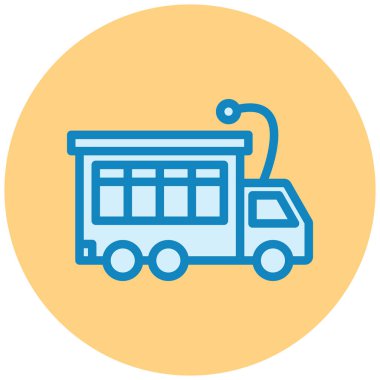 Kamyon. Web simgesi basit illüstrasyon