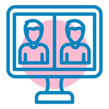 kullanıcı. Web simgesi basit illüstrasyon