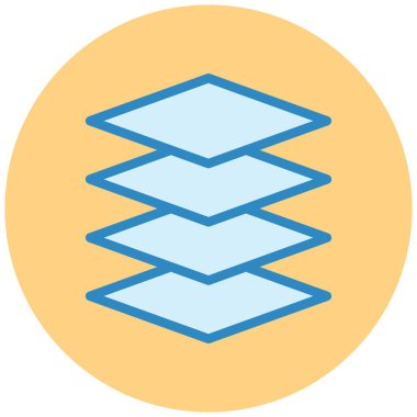 Katmanlar. Web simgesi basit tasarım