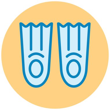 Terlik simge vektör çizim