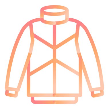 Ceket. Web simgesi basit illüstrasyon