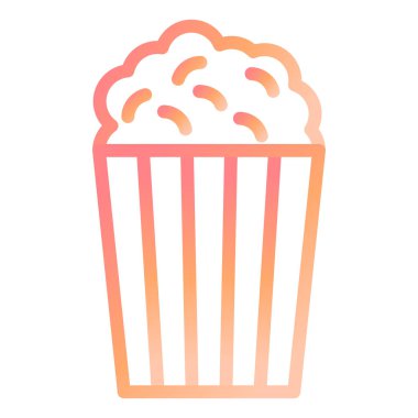 Patlamış mısır modern ikon vektör çizimi 