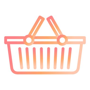 Alışveriş arabası simgesi, vektör illüstrasyonu