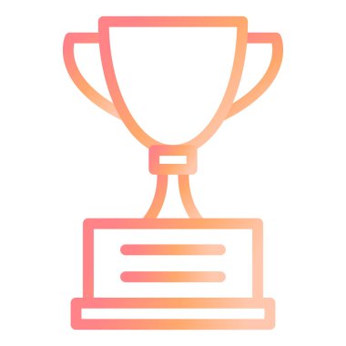 Kupa. Web simgesi basit illüstrasyon 