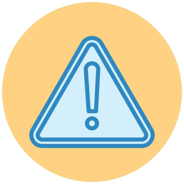 uyarı işareti simgesi, vektör illüstrasyonu