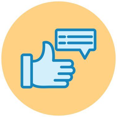 Konuş. Web simgesi basit illüstrasyon