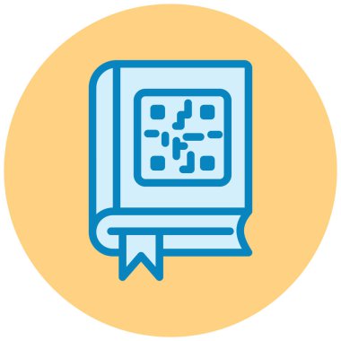 Kitap. Web simgesi basit illüstrasyon