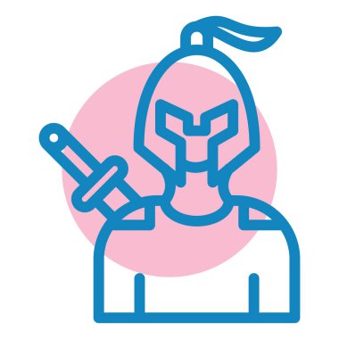 Miğferli bir adamın vektör çizimi