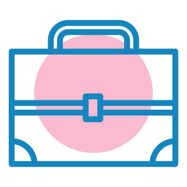 Çanta. Web simgesi basit illüstrasyon