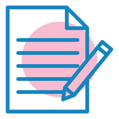 Belge. Web simgesi basit illüstrasyon