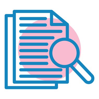 Arama simgesi vektör illüstrasyonu