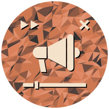 Megafon. Web simgesi basit tasarım