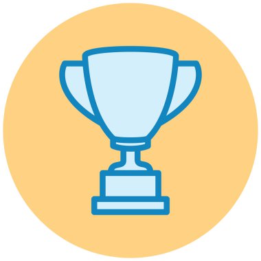 Kupa. Web simgesi basit illüstrasyon