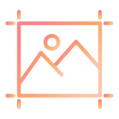 galeri düz vektör simgesi