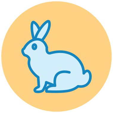 Tavşan. Web simgesi basit illüstrasyon