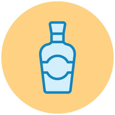 Bira şişesi. Basit resimleme