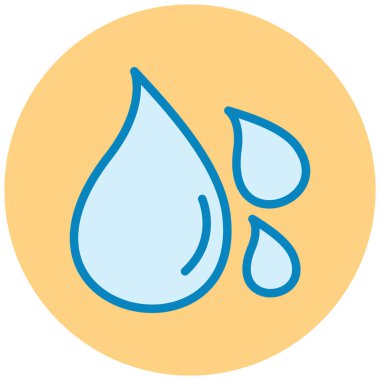 Su damlası. Basit resimleme