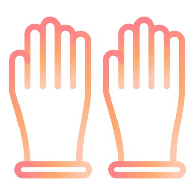 Eldiven. Web simgesi basit illüstrasyon