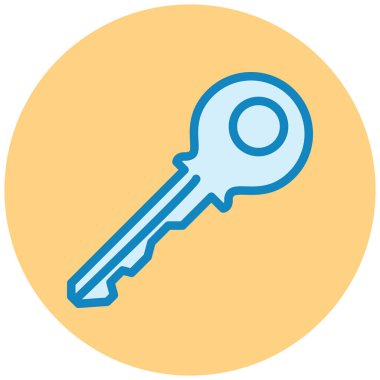 anahtar vektör simgesi modern basit illüstrasyon