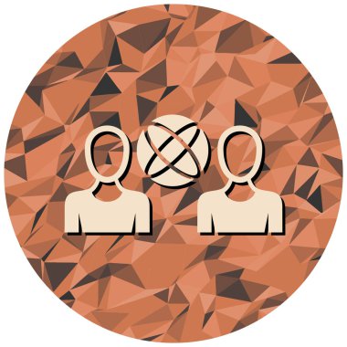 insanlar bağlantı simgesi, vektör illüstrasyonu basit tasarım