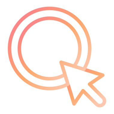 Ok. Web simgesi basit illüstrasyon