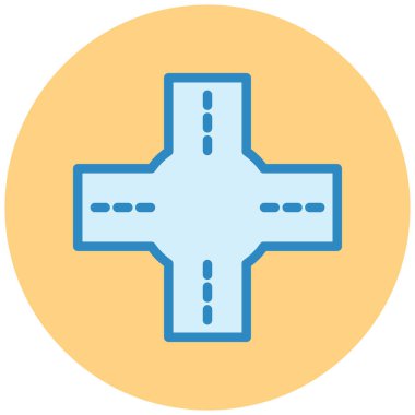 Kavşak. Web simgesi basit tasarım