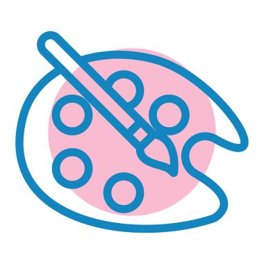 Makas. Web simgesi basit illüstrasyon