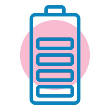 Pil. Web simgesi basit illüstrasyon