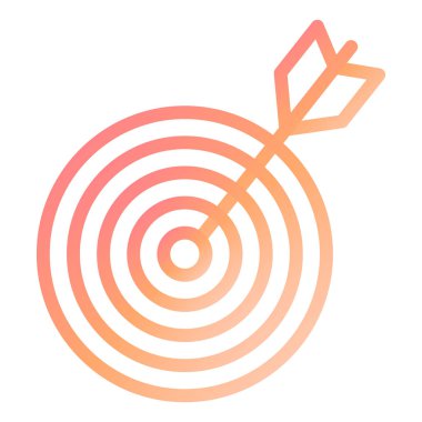 Hedef. Web simgesi basit illüstrasyon