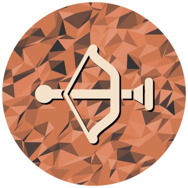 oyuncak yay simgesi, vektör illüstrasyonu basit tasarım