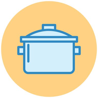 pişirme tencere vektör simgesi