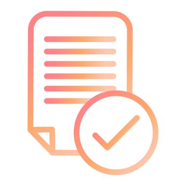 belge simgesi, vektör çizimi