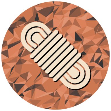 İp simgesi, vektör illüstrasyonu basit tasarım