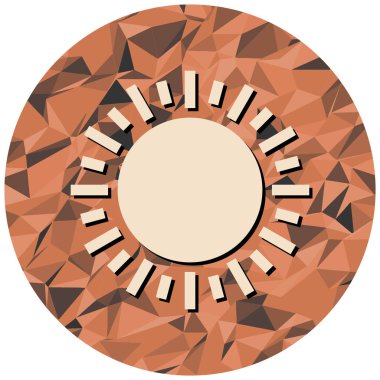 Dairesel bir çerçevenin vektör illüstrasyonu