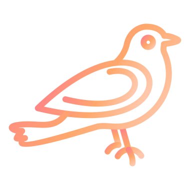 Kuş. Web simgesi basit illüstrasyon 