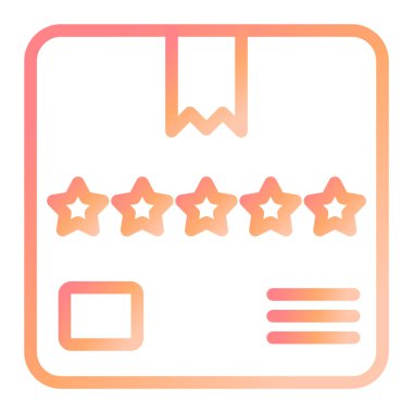 Ürün Beğeni simgesi, vektör illüstrasyonu