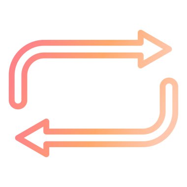 Tekrar et. Web simgesi basit illüstrasyon 