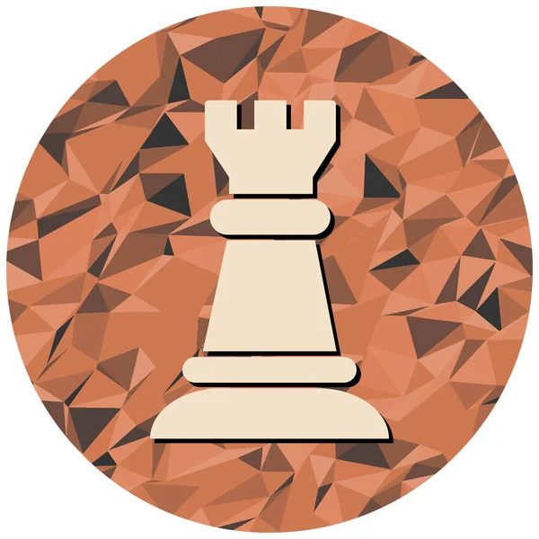 Šachy Webová Ikona Jednoduchá Ilustrace — Stockový vektor