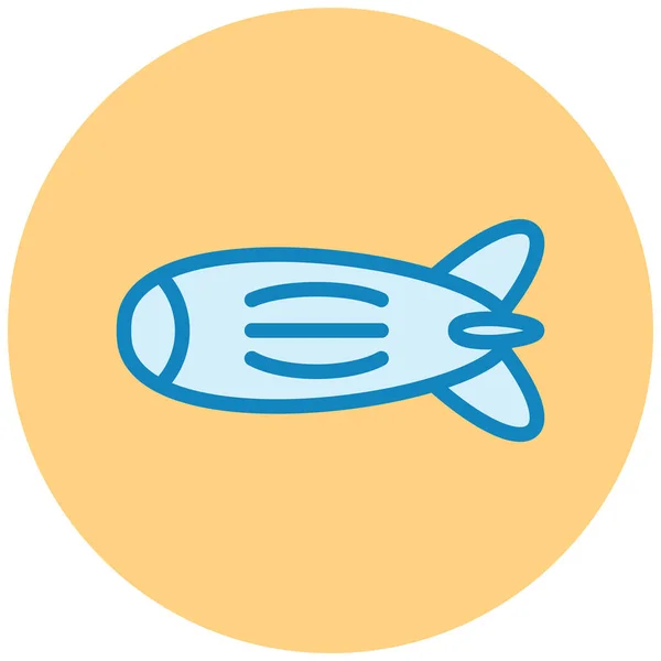Ikan Ikon Web Ilustrasi Sederhana - Stok Vektor