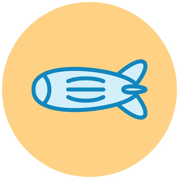 Fish Web Icon Simple Illustration — Stock Vector