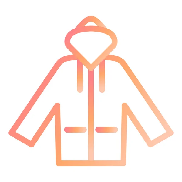 Imperméable Icône Web Illustration Simple — Image vectorielle