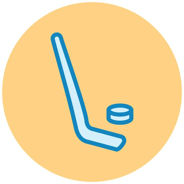 Balle Hockey Une Illustration Simple — Image vectorielle