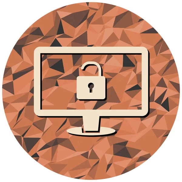 Security System Icon Padlock Lock — Stock vektor