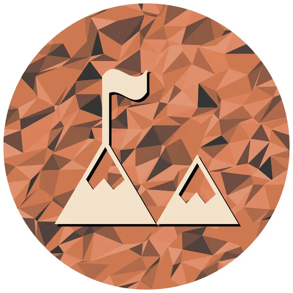 Dağlar. Web simgesi basit tasarım